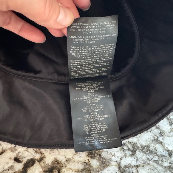 Fendi Black and Brown FF Patterned Bucket Hat main image 4